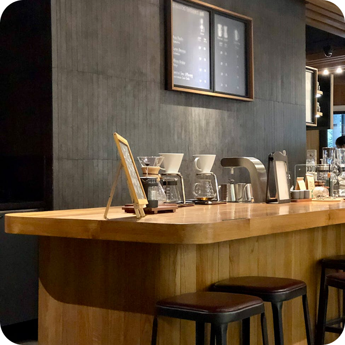 Modern office kitchen and hangout area